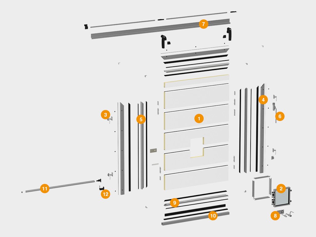 Конструкция откатной двери для камер с регулируемой газовой средой (РГС) Волгоград